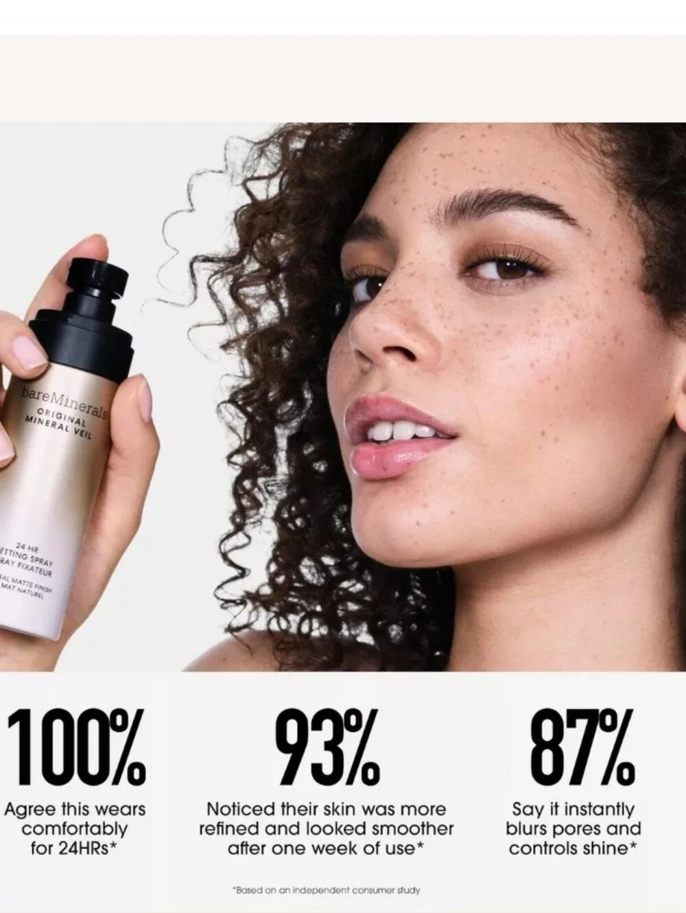 BareMinerals Original Mineral Veil 24-HR Setting Spray- Natural Matte Finish
